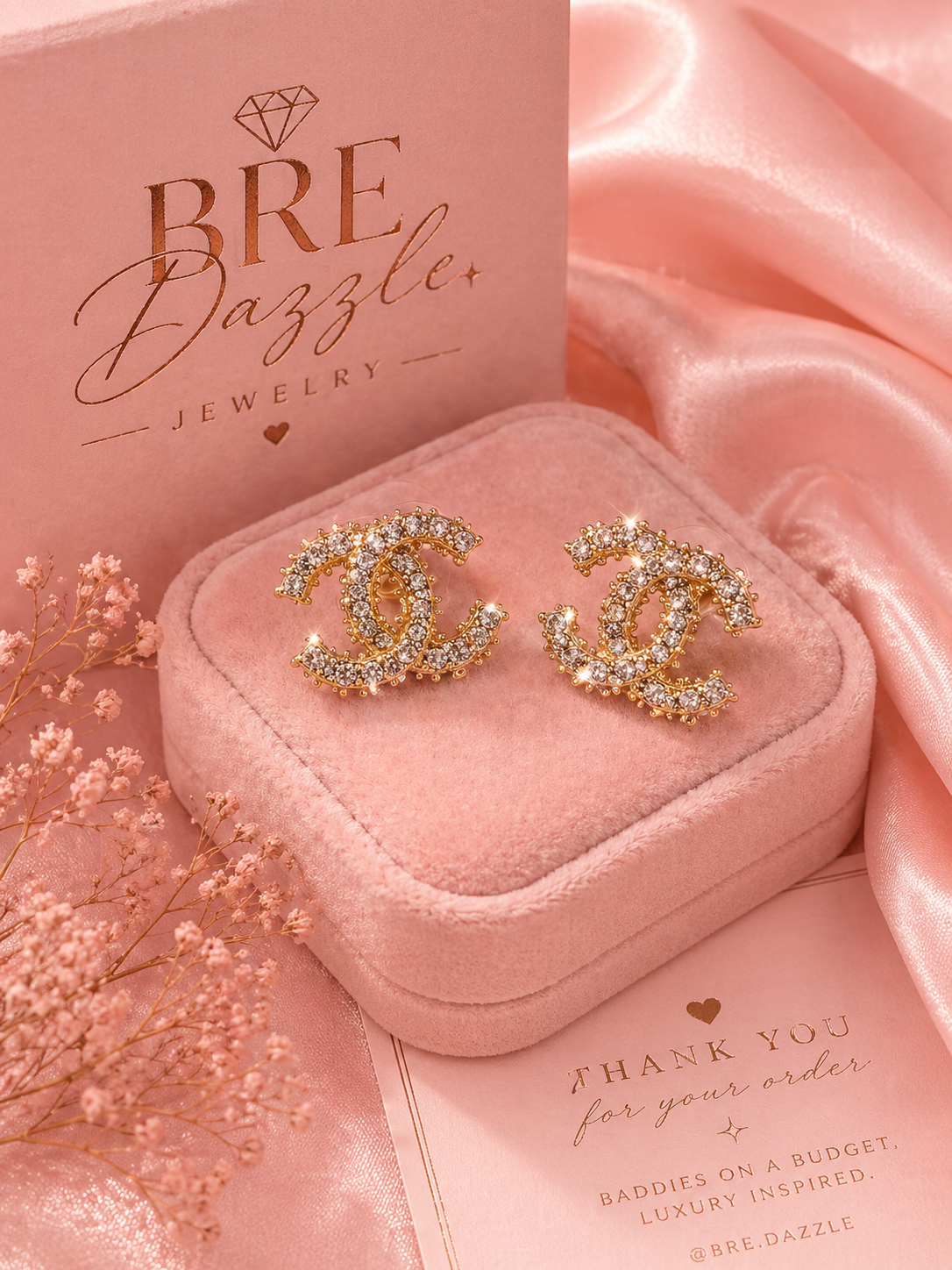 GOLDEN CeeCee STUD EARRINGS
